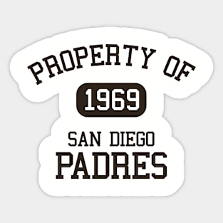 Property of San Diego Padres Sticker
